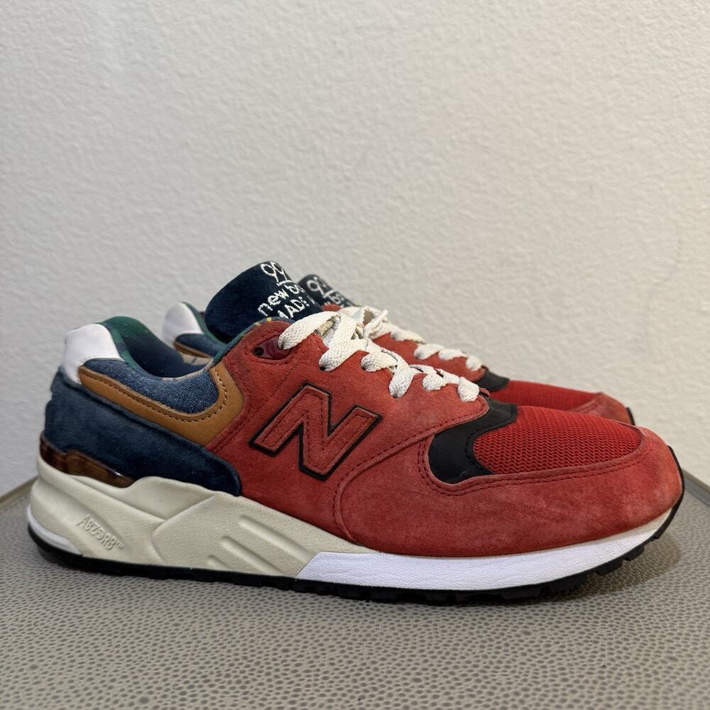 NEW BALANCE MEN'S NB M999WEB CLASSICS TRADITIONNELS SNEAKER RED Sz 9.5